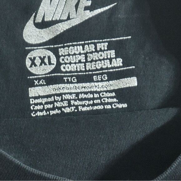 Nike Air Tribal T Shirt Mens Size 2 XXL Black Red White Graphics - Picture 2 of 10